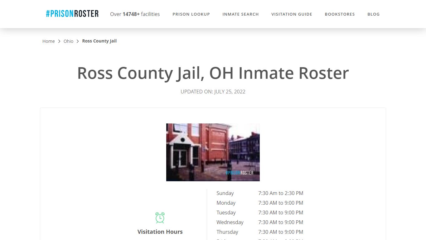 Ross County Jail, OH Inmate Roster - Prisonroster